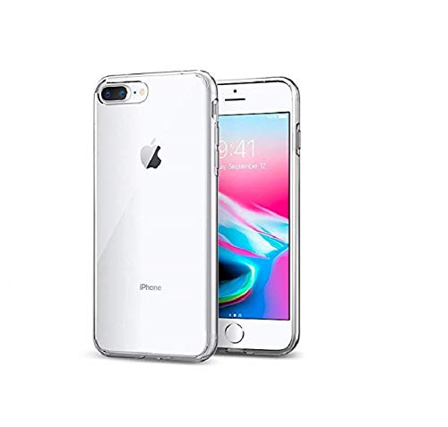 Image of COVERBLACK Rubber Back Cover for Apple iPhone 7Plus - Transparent