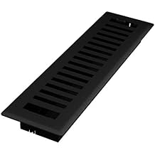 Imperial RG3437 Montezuma Decorative Floor Register, 2.25 x 12-Inch, Black Iron