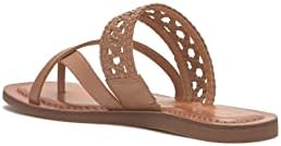 Lucky Brand Women's Beckery Woven Flat Sandal, Tan, 6.5 | Image 4