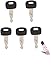 5 keys Kubota New M Series Mini Excavator Equipment Keys-Part Number 459A