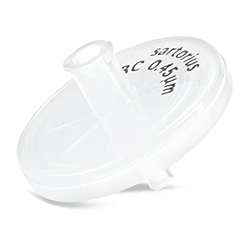 Image of Sartorius Minisart 17765----------Q RC25 Syringe Filter with Male Luer Slip, Regenerated Cellulose Membrane, Non Sterile, Opaque, 0.45m Pore Size (Pack of 500)