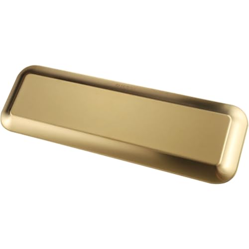 Plato rectangular de acero inoxidable 40x12.5 cm miniatura 1