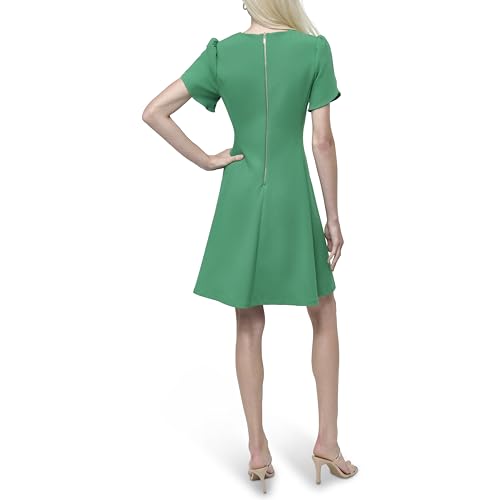 Image of DKNY Women's Tulip Sleeve Fit & Flare Mini Dress