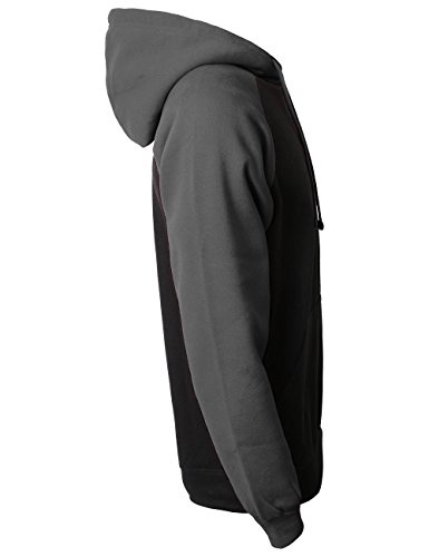 Ma Croix Essentials Premium Mens Heavyweight Raglan Pullover Hoodie Long Sleeve Contrast Sweatshirts3