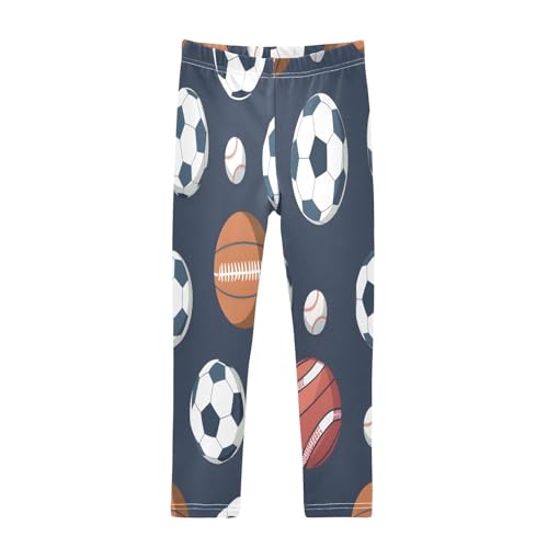 Toddler Girls Leggings Printed Yoga Pants Leggings Basketball Baseball for Kids