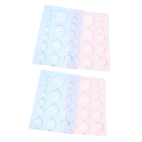 Gogogmee 4Pcs Paper Craft Molds Transparent Quilling Tools for Half Ball Shapes Lightweight and Durable Paper Shaping Supplies for Creative Art Projects