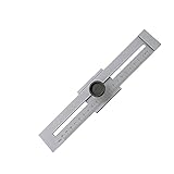 0-200mm/0-300mm Karbonstahl-Markierschieber Holzbearbeitung Mess-Markierlehre Graduierung 0.1mm Lineal (Farbe: 200mm)