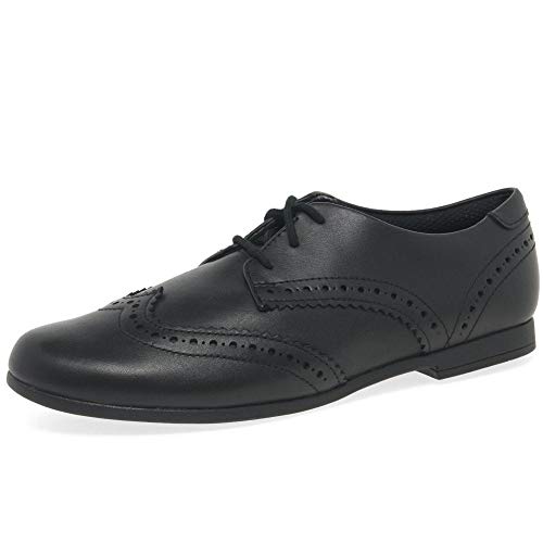 Clarks Scala Lace Youth Black Leather