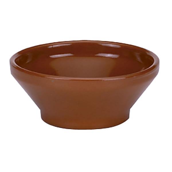Raimundo Cuenco Sopa Barro cocido Cerámica Marrón (16 cm) (24 Unidades)