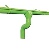 Kit compuesto por canalón y bajante, completo con accesorios y fijaciones en chapa galvanizada y pintada de color verde lima. El kit incluye 4 barras de canalón de 117 cm de longitud que pueden unirse hasta alcanzar la longitud deseada. Este kit llega hasta una longitud de 4,5 metros y el canalón tiene una anchura de 110 mm. Este kit es adecuado para cobertizos de jardín, marquesinas y verandas de tamaños pequeños.