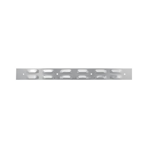 Image of GG Grand General 30153 24 X 2-3 /8 inches Cr. Louver Top Plate W /4 Holes & Hardware