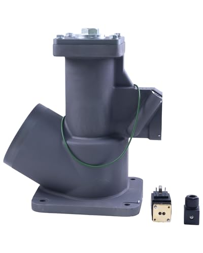 FridayParts Screw Air Compressor Intake Valve Assembly 1613815000 1613-8150-00 Compatible for Atlas Copco GA55 GA75 Replacement (With Solenoid Valve, 110V)