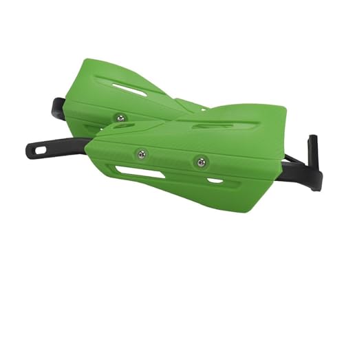 Protège-mains moto Kawasaki KX KLX KXF | Guidon 22mm 28mm vert