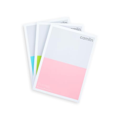Image of Camlin Ruled Premio Notebook | 64 GSM Paper | Unruled | 120 Pages | Soft Cover Long Notebook for School, College & Office Use | Pack of 1