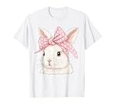 Conejito de Pascua Amante del Conejo con Arco Coqueta Camiseta