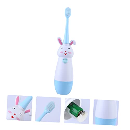 Zahnbürste Für Kinder – Elektrische Kinderzahnbürste in Cartoon-form Seidenborsten Ohne Griff – Babyzahnbürste Reisefreundlich 2 Farben – Bild 3