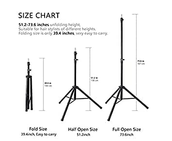 VIEWS Adjustable Head Tripod Steel Stand Salon Dummy Hair Hairdressing Training Display Stand Holder Tools Accessories. 2