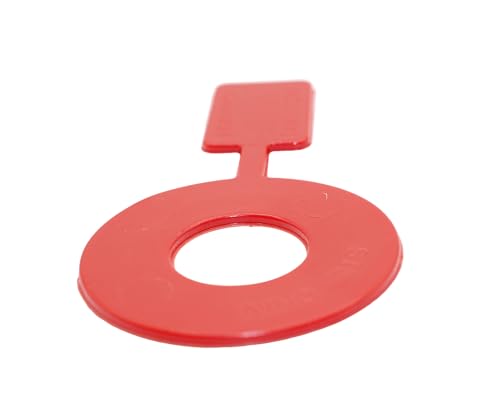 Sicherheitsfahne Patronenlagersperre für Revolver Kaliber .357/.44/.38 (2 Stück) | Safety Flag | Roter Kunststoff | Sichtbarer Waffenzustand