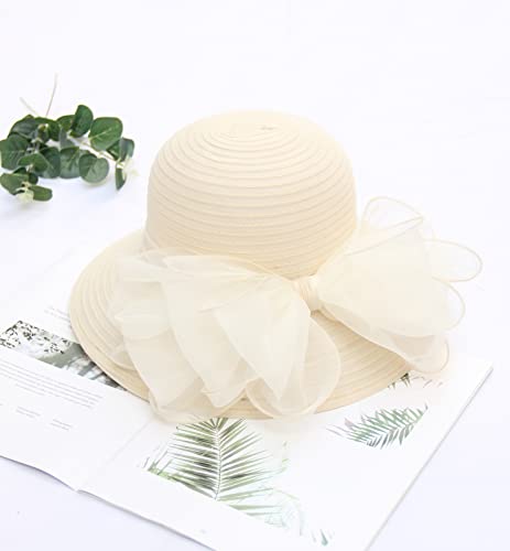 Sombrero de mujer estilo Derby para boda y eventos miniatura 7