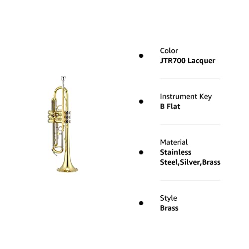 Jupiter Jtr700 Standard Series Student Bb Trumpet Jtr700 Lacquer #TOP3