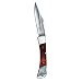 ASR Outdoor Classic Camping Folding Pocket Knife Paka Wood Inlay, 7.5 inches