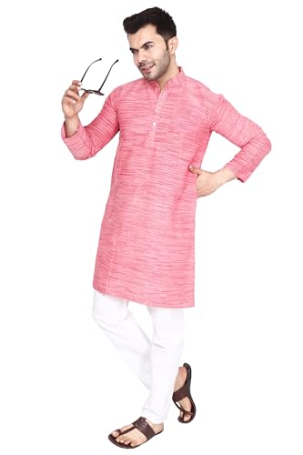Image of Men's Khadie Cotton Relaxed Straight Kurta