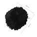 Lurrose 40pcs Black Faux Fur Pompoms for Crafts Soft Fuzzy Balls for Hats Scarves Gloves Bags Keychain Charms Versatile DIY Accessory for All Ages