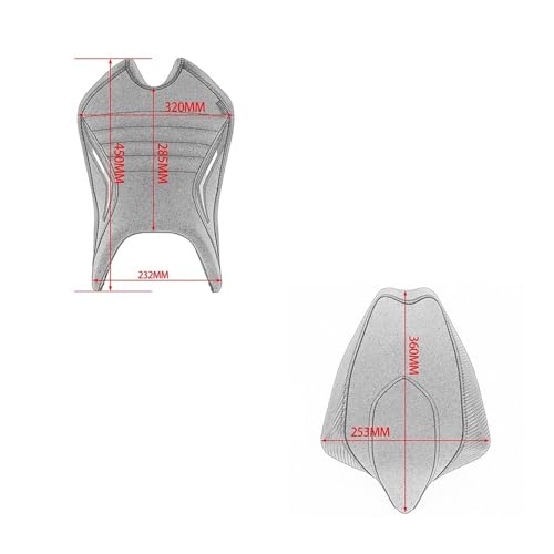Funda de asiento para RS 660 cojín protector pasajero y conductor 2020-2023 3