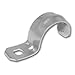 Morris 19427 Heavy Duty Rigid Pipe Strap, Steel, 1 Hole, 1-1/4
