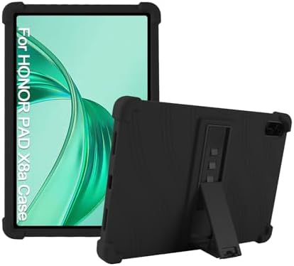 Case for Honor Pad X8a 11 Inch,XLTTONG PC Holder Tablet Silicone Case,Anti-drop for Honor Pad X8a 2024 (Black)