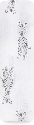 aden + anais Essentials Manta de Muselina de algodón 100% para bebés y niños, 112 x 112 cm, artículos de Ducha Unisex para bebés, Envoltura para Envolver pañales y bebés Safari