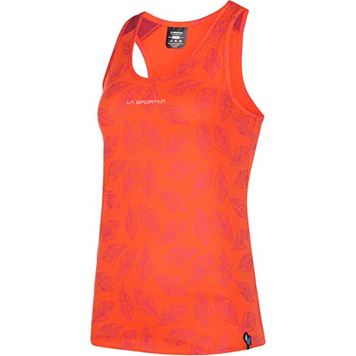Débardeur femme La Sportiva Leaf Tank maillot de sport sans manches rouge w