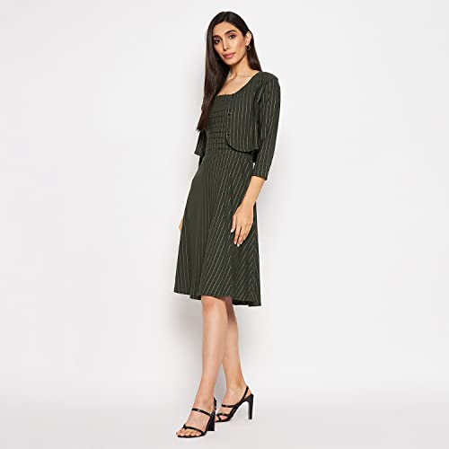 Image of CAMEY Women Striped Cotton Dress