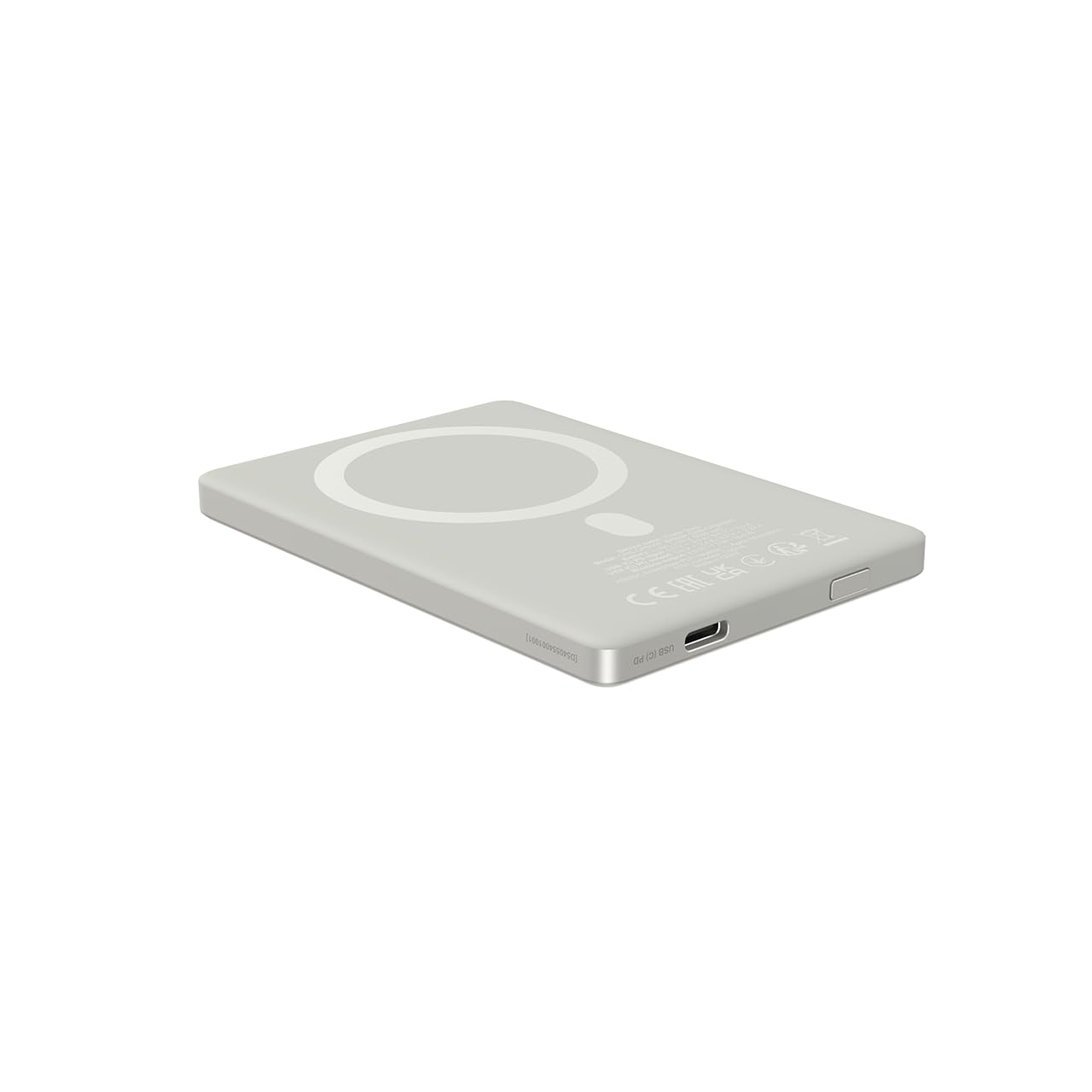 CANYON OnPower 500 Batterie externe magnétique 5000 mAh, PD 20 W USB-C, charge sans fil 10 W, compatible MagSafe, aluminium ultra fin, gris étoile