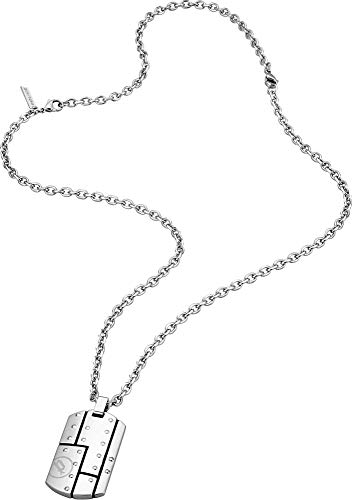 Police chaîne avec pendentif cadeau homme idée bijou acier PJ26204PSS.01