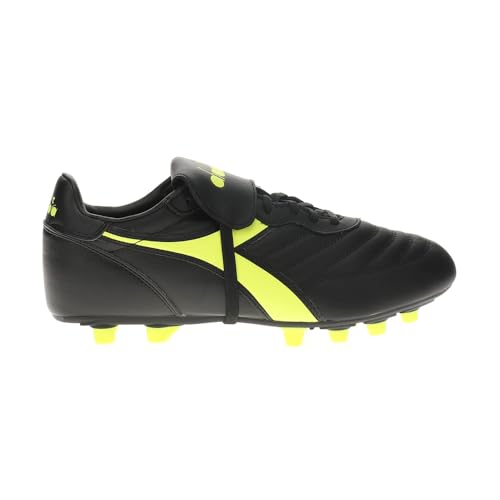 Diadora Mens Brasil Lt T Mdpu Soccer Cleats - Black, Yellow