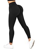 RXRXCOCO Womens Cross Waist Butt Lifting Leggings High Waisted Yoga Pants Scrunch Butt Leggings for...