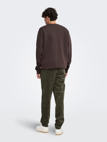 Only & Sons Herren Onsceres Crew Neck Noos, Coffee Bean, S – Ansicht 5