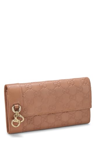 Pre-Loved Pink Guccissima Heartbit Wallet, Pink2