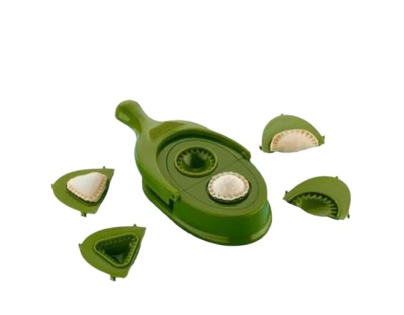 Upsilon 4-in-1 Food Maker Machine, Stainless Steel, Manual Operation, for Samosa Ghughra Kachori Puri Momos, 25x20x25 cm