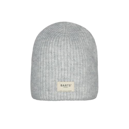Bonnet Barts Darty femme gris avec revers en maille douce
