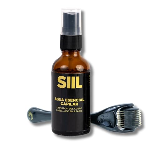 Pack x Dermaroller 1,5 mm + Lotion anti-chute 50ml. Dermaroller avec 540 aiguilles en titane et tonique capillaire pour le nettoyage du cuir chevelu et la croissance des cheveux.