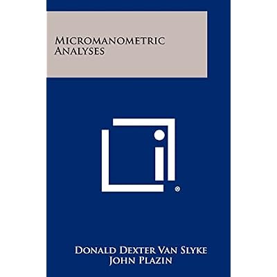 Micromanometric Analyses