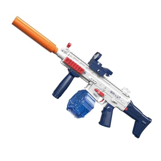 Electric Water Gun, Squirt Gun Toy for Adults Kids, Automatic Water Gun Up to 26 FT Long Range, Summer Outdoor Beach Swimming Pool Party Super Shooting Toys, Best Gift for Boys and Girls (Blue)