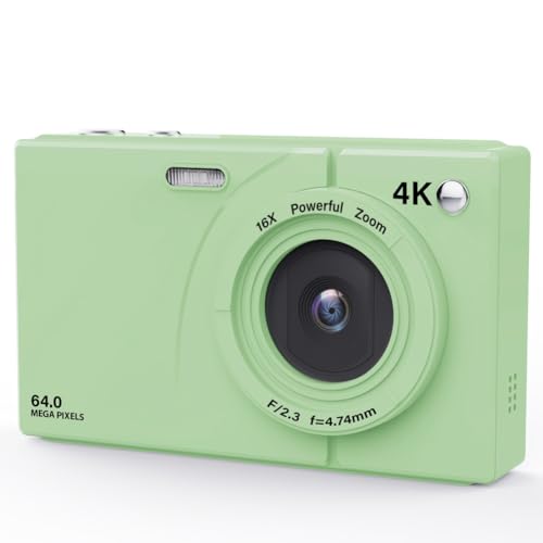 Caméra numérique 4K CCD 16x zoom avec grand écran LCD de 2,8 pouces