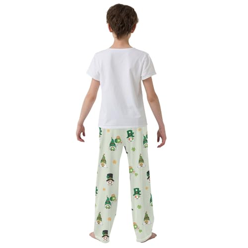 Cute Gnomes Clovers Boys Pants for Kids Jogger Pants with Pockets S-XL3