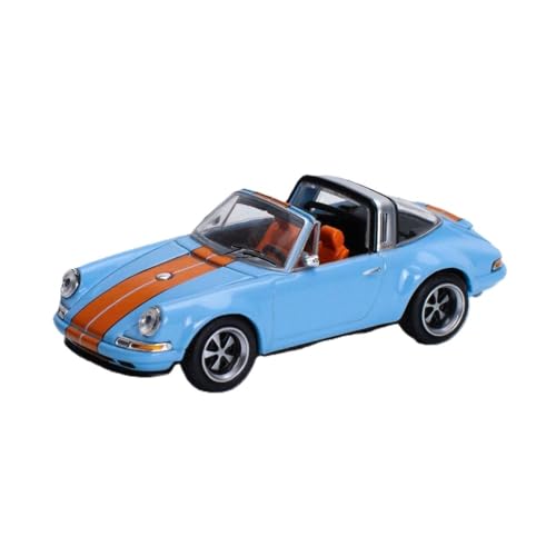 Targa azul claro con franja naranja 1/64 miniatura 2