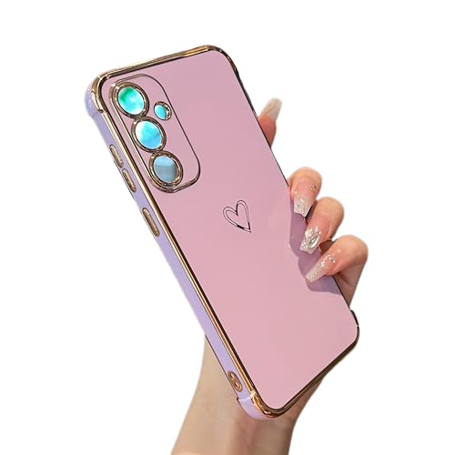 Coque Samsung S23 FE motif cœur violet : le cadeau idéal pour fille et femme