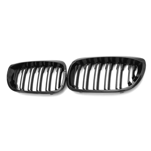 Parrilla delantera para E46 Serie 3 Coupé 2002-2005, rejilla de radiador negro brillante doble