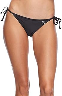 Body Glove Junior's Smoothies Tie Side Bikini Bottom, Black, X-Small